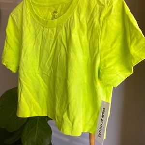 NWT Urban outfitters lime crop top